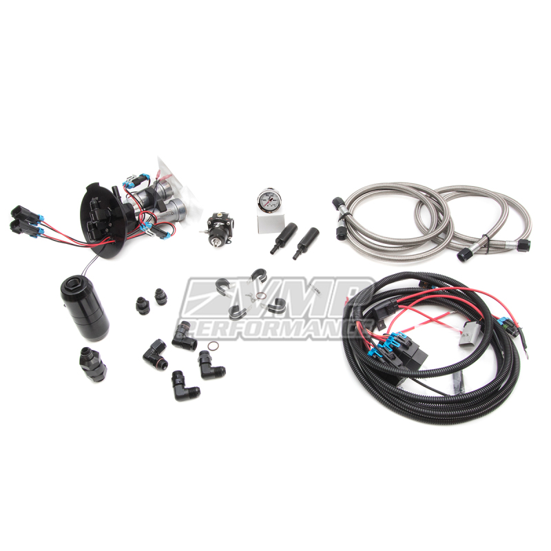 Ford Mustang Fuel System - VMP Performance - Plug and Play, Dual Pump, Return Style - `11-`17